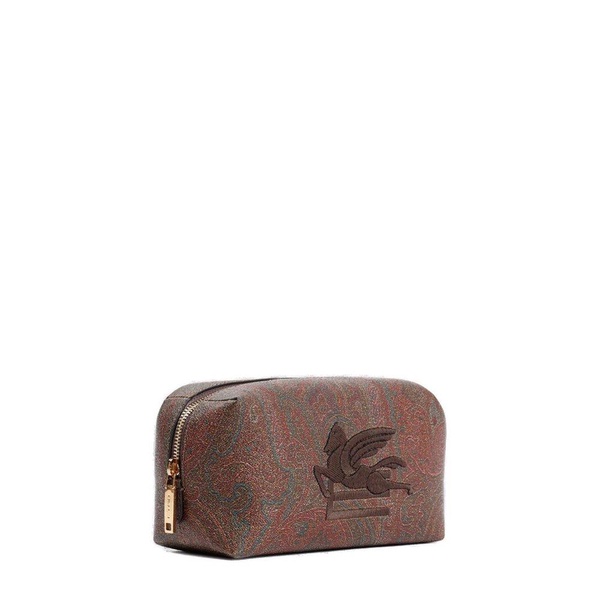 Etro Pegaso Embroidered Zip-Up Wash Bag