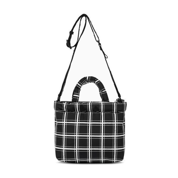 Marni Checkered Logo Patch Shoulder Bag