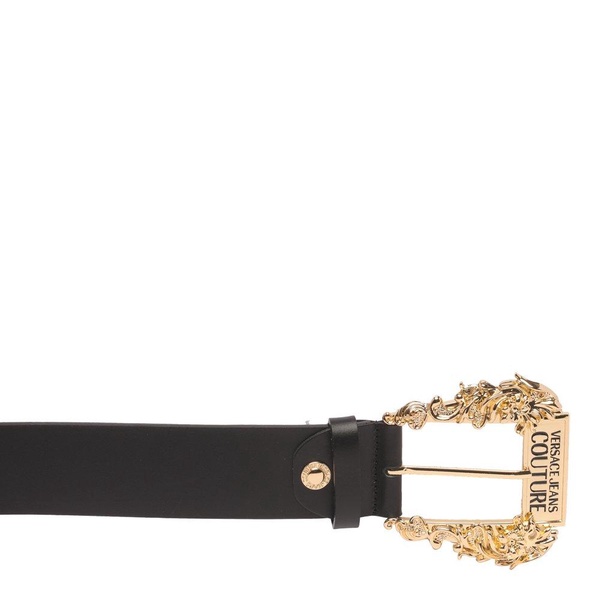 Versace Jeans Couture Logo Engraved Buckle Belt