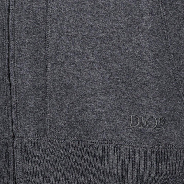 Dior Homme Logo Embroidered ZIp-Up Hoodie