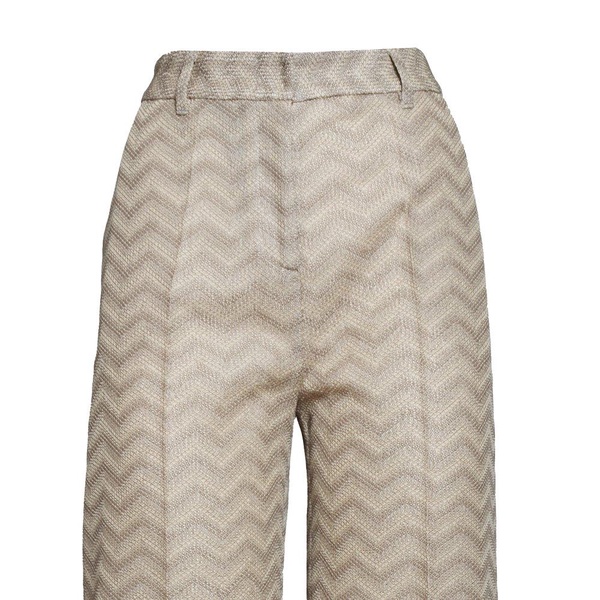 Missoni High-Waist Zigzag-Woven Trousers