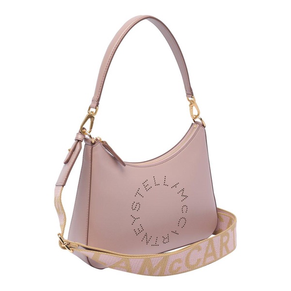 Stella McCartney Logo Perforated Zipped Shoulder Bag