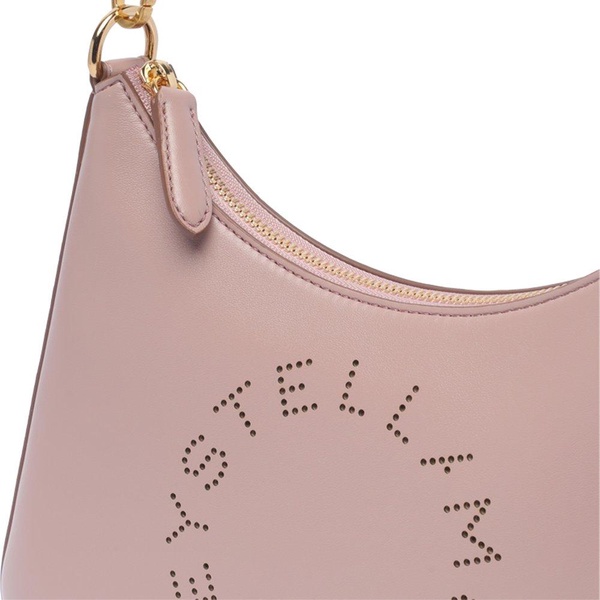 Stella McCartney Logo Perforated Zipped Shoulder Bag