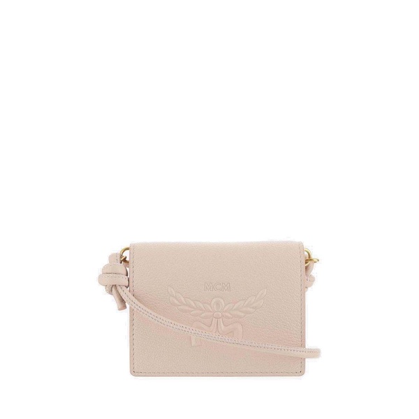 MCM Logo-Debossed Strapped Wallet