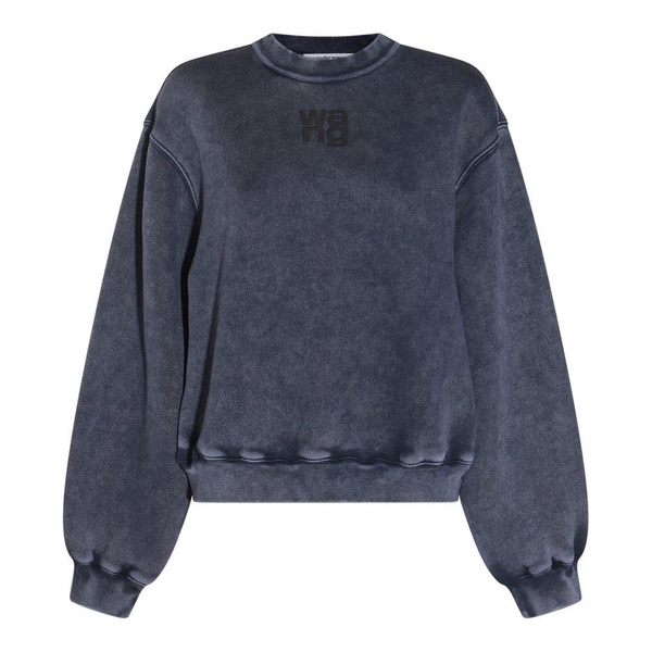 Alexander Wang Logo Embossed Crewneck Sweatshirt