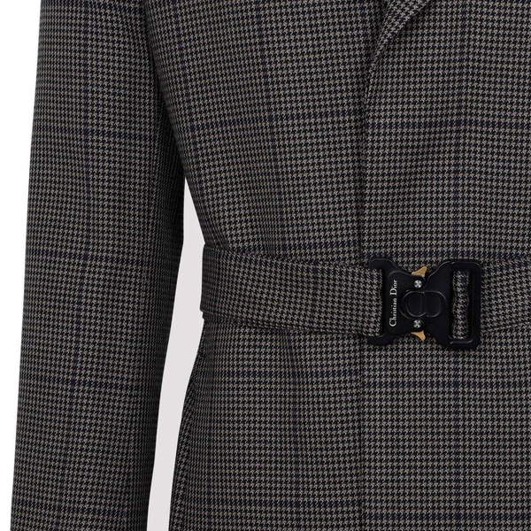 Dior Homme Checked Buckle Coat