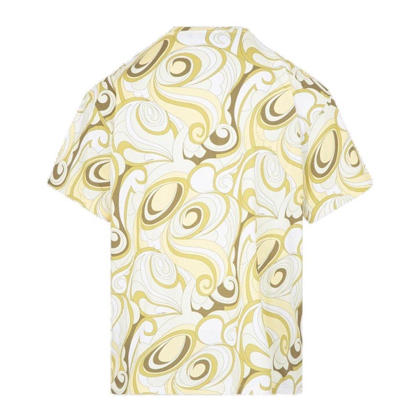 Raf Simons Abstract Patterned Short Sleeve Shirt