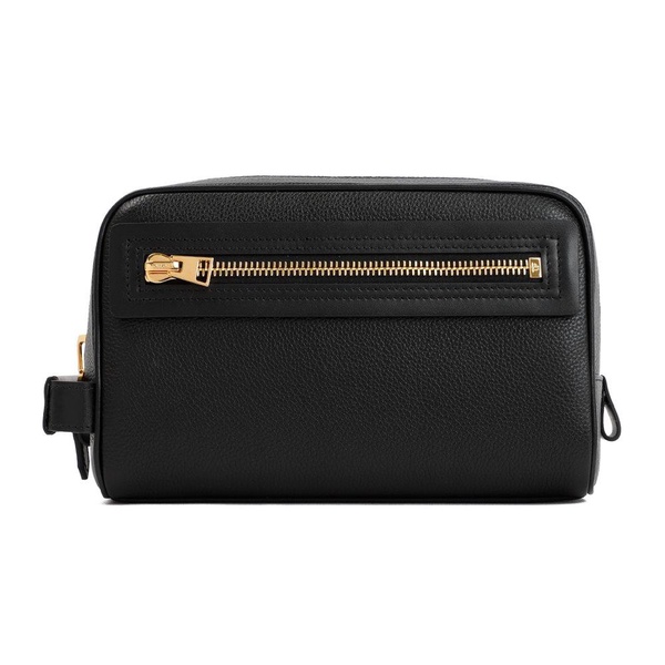 Tom Ford Logo Printed Zipped Wash Bag