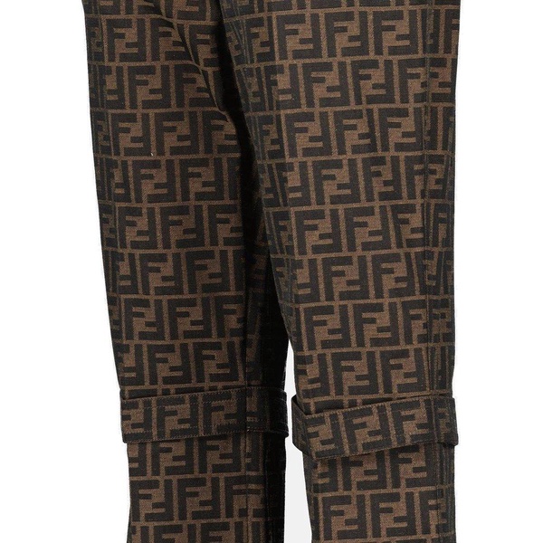 Fendi FF Motif Straight-Leg Trousers