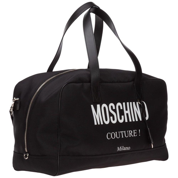 Moschino Logo Printed Duffle Bag