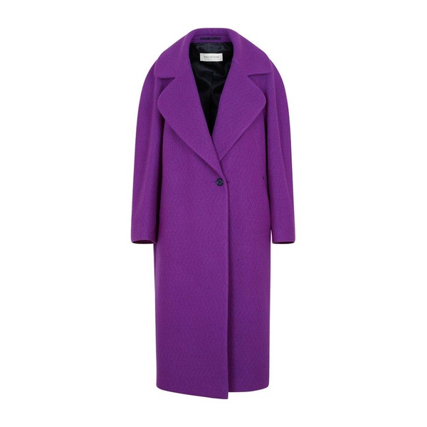 Dries Van Noten Single-Breasted Longline Coat