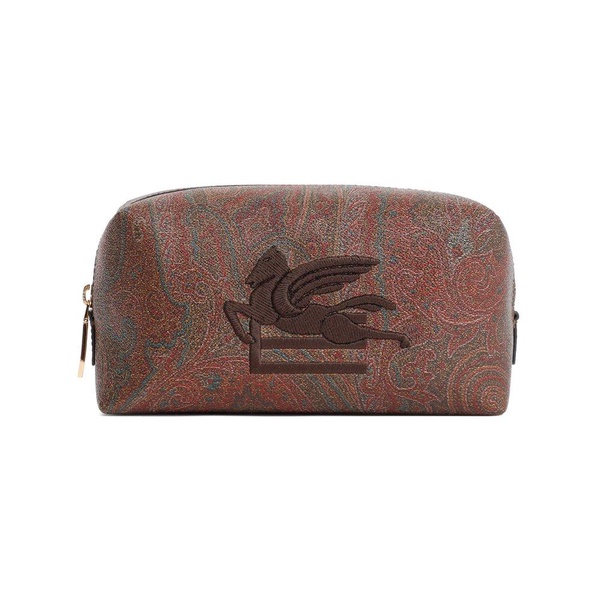 Etro Pegaso Embroidered Zip-Up Wash Bag