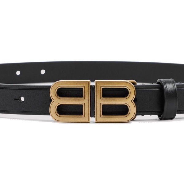 Balenciaga Hourglass BB Logo Buckle Belt