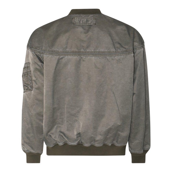 Like Boys Men more Ribbed Trim Bomber Jacket