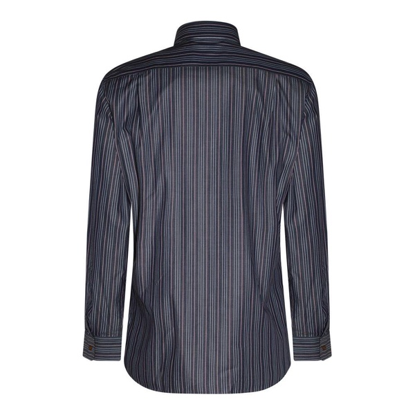 Vivienne Westwood Logo Embroidered Striped Shirt