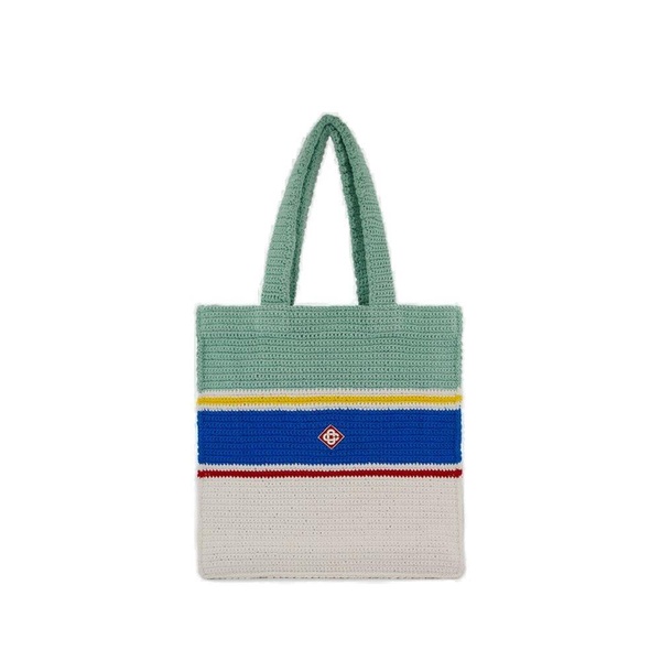 Casablanca Crochet Shopper Bag