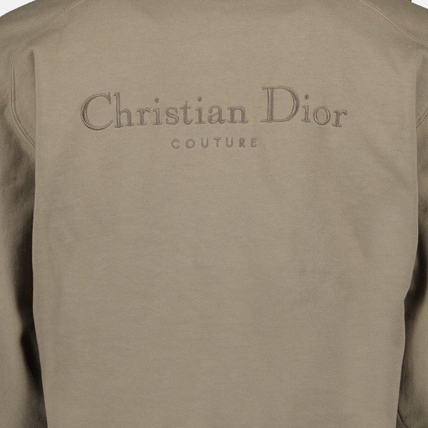 Dior Logo Embroidered Zip-Up Jacket