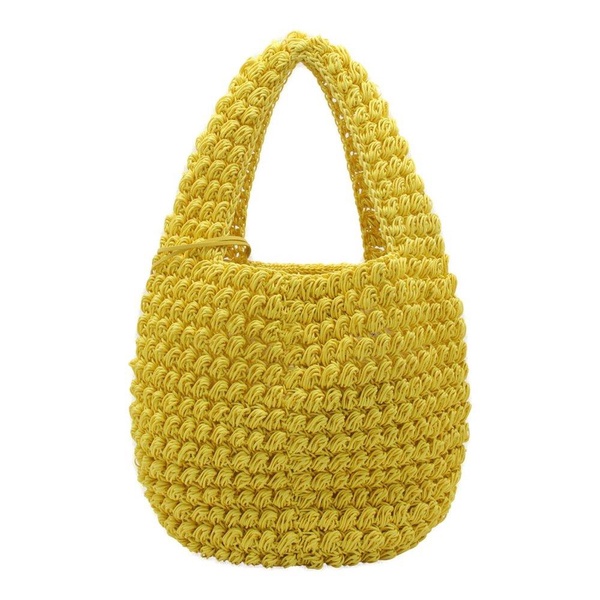 JW Anderson Logo Charm Popcorn Large Basket Bag