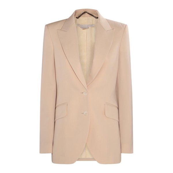 Stella McCartney Oat Viscose And Cotton Blend Blazer