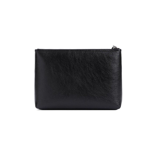 Voyou debossed leather pouch