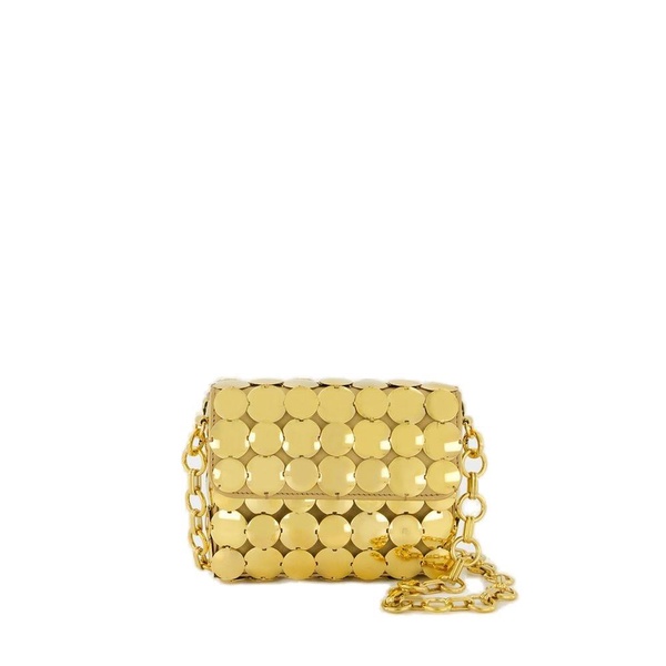 Paco Rabanne Metallic Quilted Shoulder Bag