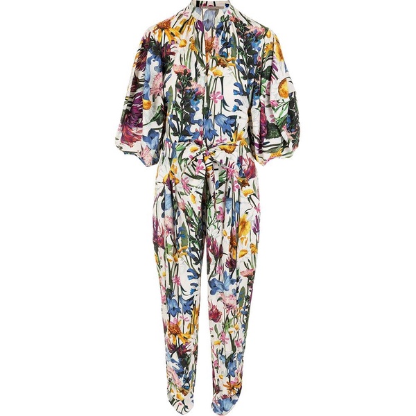 Stella McCartney Rewild Floral-Printed Puff Sleeved Jumpsuit