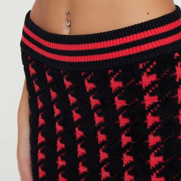 Marco Bologna Pattern Knit Midi Skirt