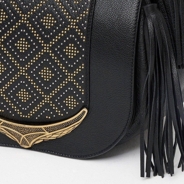 Roberto Cavalli Studded Medium Shoulder Bag