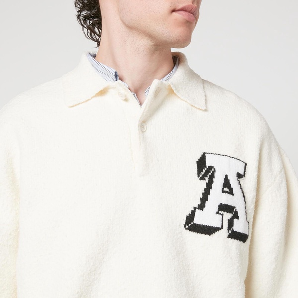 Axel Arigato Team Bouclé Cotton-Blend Polo Jumper - XL