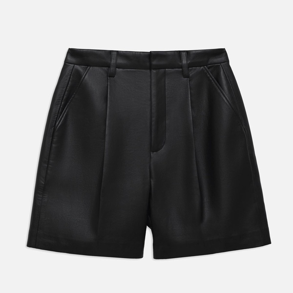 Anine Bing Recycled Leather and Faux Leather Carmen Shorts - W38