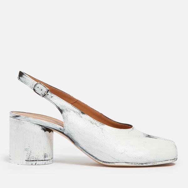 Maison Margiela Women's Tabi H60 Leather Slingback Heeled Pumps - UK 3