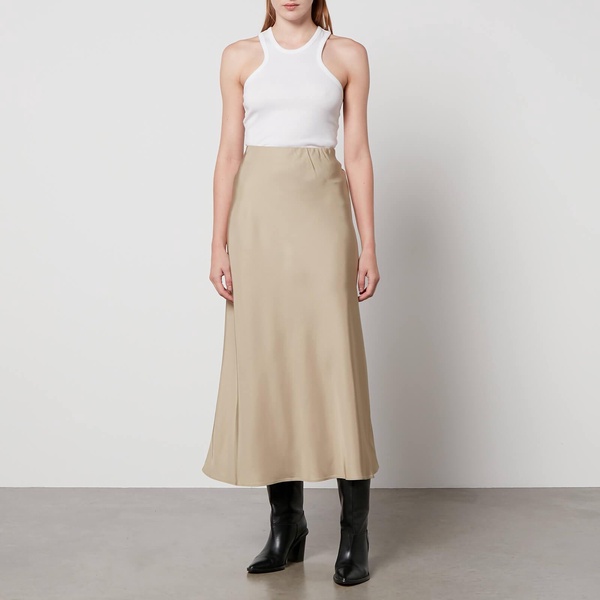 By Malene Birger Boshan Satin-Twill Midi Skirt - DK 36/UK 8