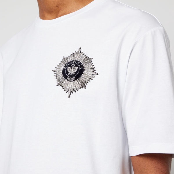 Balmain Straight Fit Badge T-Shirt - L