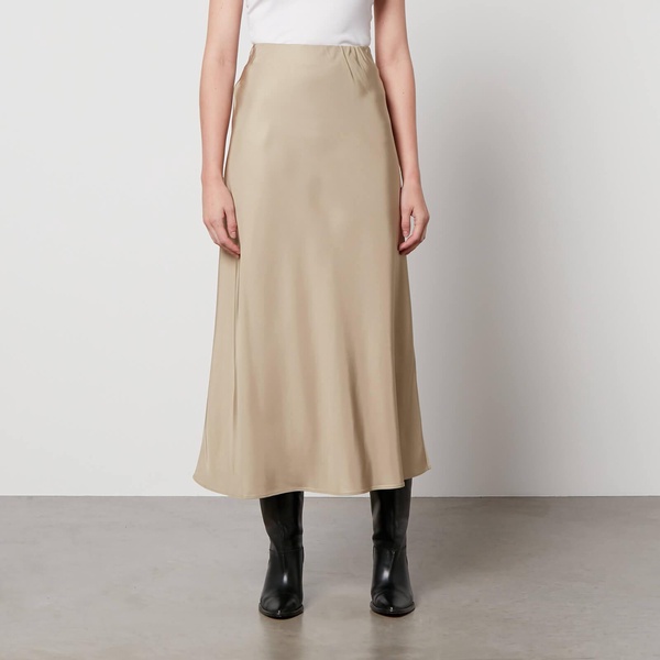 By Malene Birger Boshan Satin-Twill Midi Skirt - DK 36/UK 8