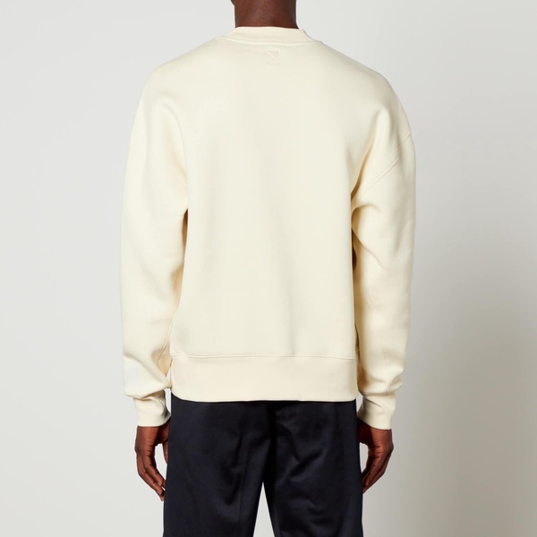 AMI Logo-Appliquéd Organic Cotton-Blend Sweatshirt - S