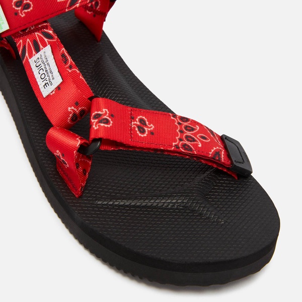 Suicoke Women's Depa-Cab-Pt02 Paisley-Print Webbing Sandals - UK 3