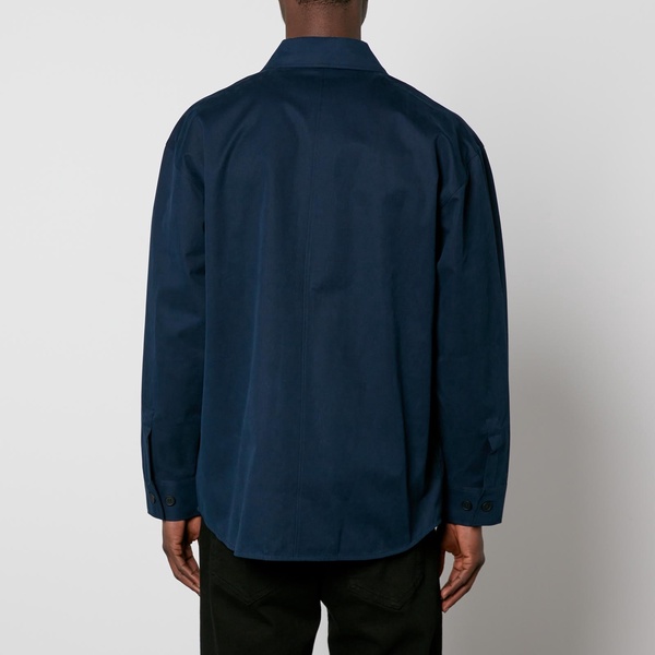 Maison Kitsuné Tonal Fox Head Patch Cotton-Gabardine Overshirt - S