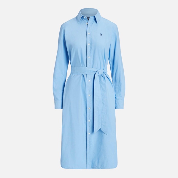 Polo Ralph Lauren Long Sleeve Cotton-Poplin Shirt Dress - UK 2