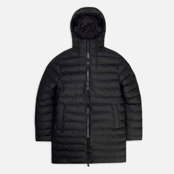 RAINS Lohja Quilted Shell Long Puffer Jacket - M