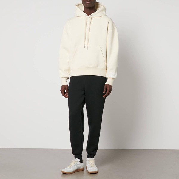 AMI Tonal Logo Cotton-Jersey Hoodie - S