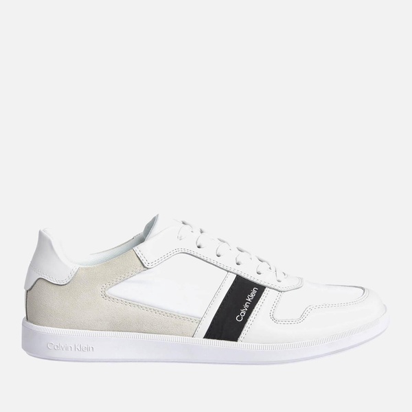 Calvin Klein Men's Cupsole Trainers - Triple White - UK 7