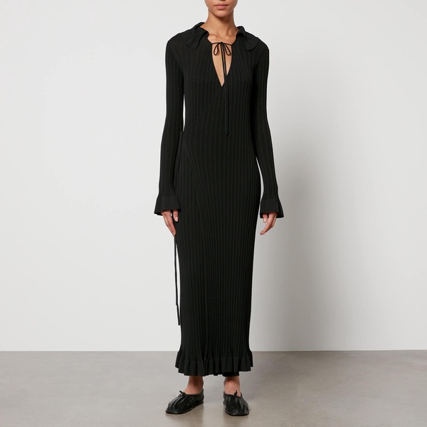 By Malene Birger Gianina Ribbed Cotton-Jersey Dress - L