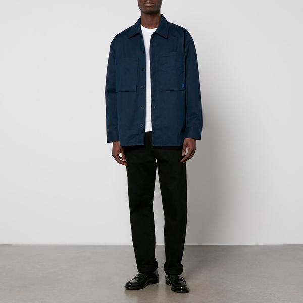 Maison Kitsuné Tonal Fox Head Patch Cotton-Gabardine Overshirt - S