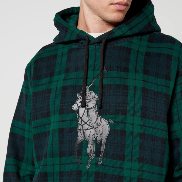 Polo Ralph Lauren Tartan Cotton-Blend Hoodie - S