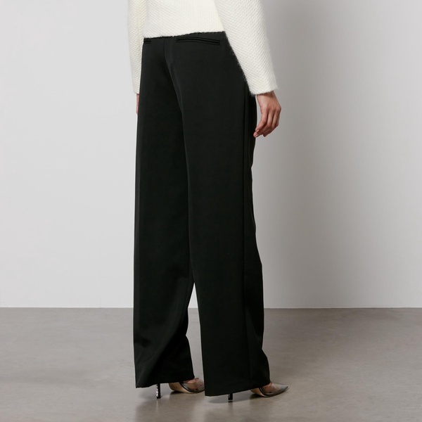 Anine Bing Carrie Twill Wide-Leg Trousers - W32