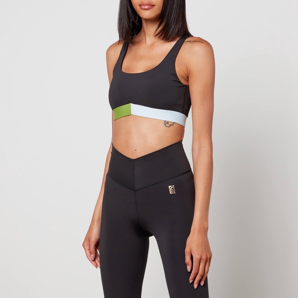 P.E Nation Sprint Time Stretch-Jersey Sports Bra - XS