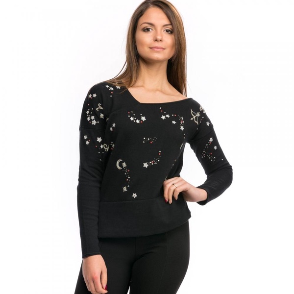 Zodiac Knits Womens Slash Neck Jumper