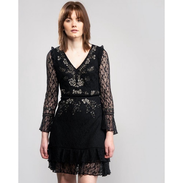 Bella Sparkle Embelished Lace Womens Dress