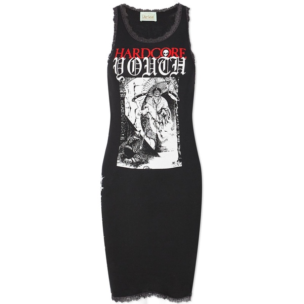 Aries Hardcore Lace Trim Vest Dress