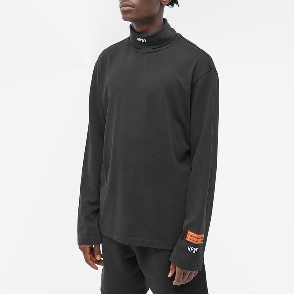 Heron Preston Long Sleeve HPNY Emblem Rollneck T-Shirt